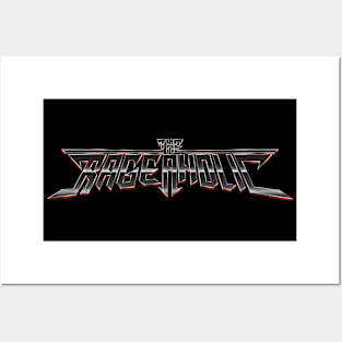 The Rageaholic Logo (Gunmetal) Posters and Art